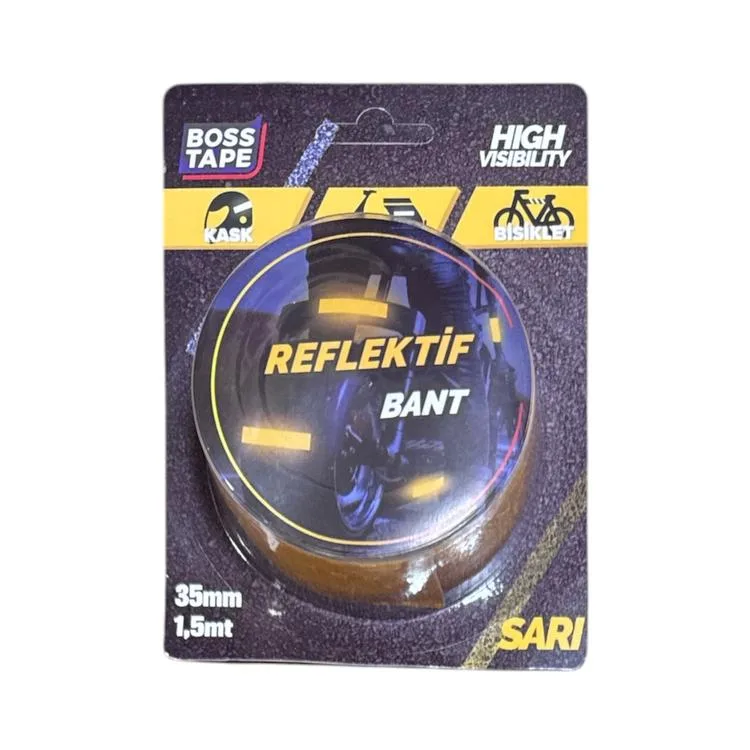 BOSS TAPE BT-09004 REFLEKTİF BANT 35mm x 1.5M SARI