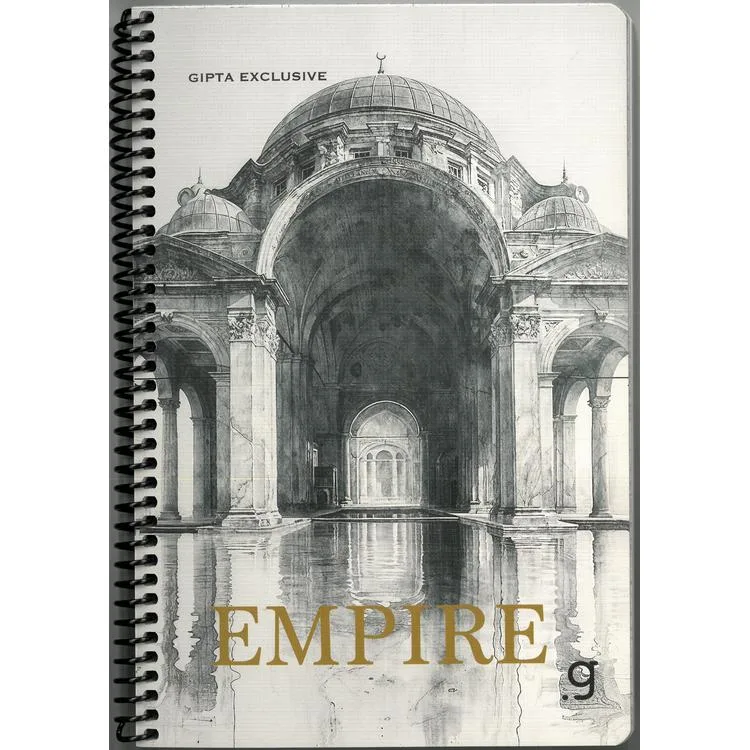 GIPTA EMPIRE SPİRALLİ LX KARTON KAPAK 17x24 80 YP. ÇİZGİLİ DEFTER 8445 - TEKLİ