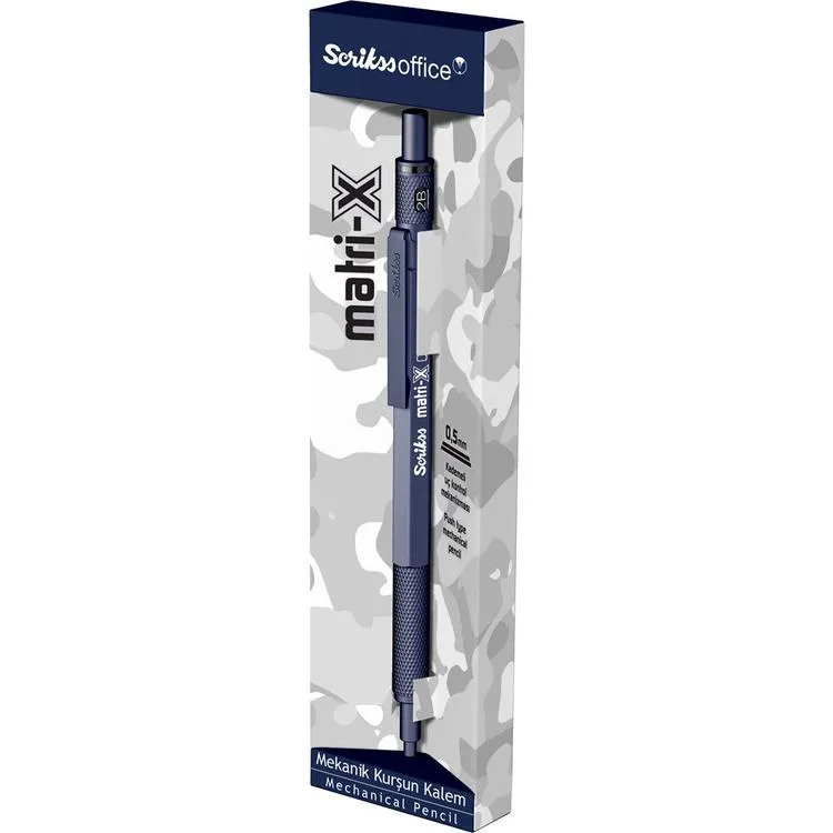 SCRIKSS MATRI-X VERSATİL KALEM 0.5 ŞEFFAF AMBALAJ LACİVERT