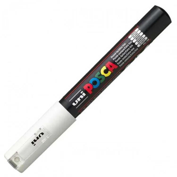 UNİ POSCA SU BAZLI POSTER MARKER 0.7 BEYAZ PC-1M