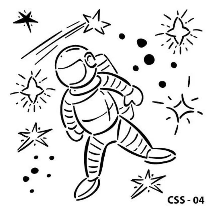 MİART CSS-04 STENCİL ŞABLON 15x15 - ASTRONOT