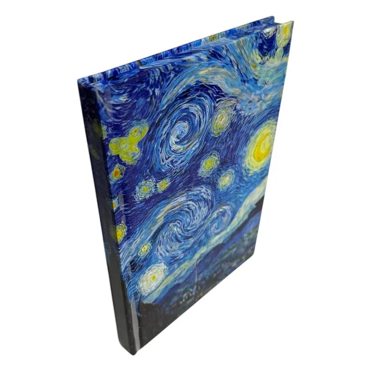 PRESTİJ 14X20 VAN GOGH / YILDIZLI GECE 112 YP LASTİKLİ SERT KAPAK ÇİZGİLİ DEFTER