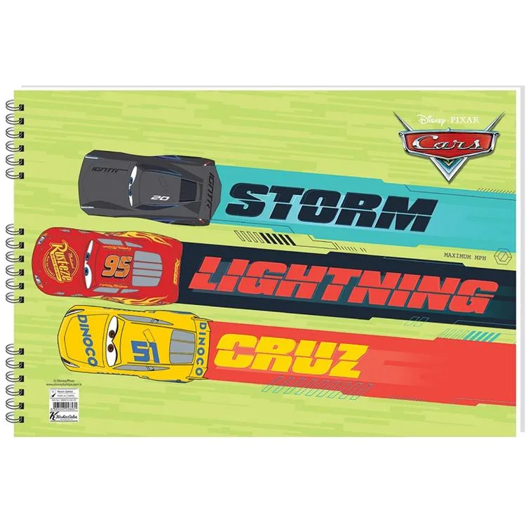 CARS 30021 25X35 SPİRALLİ RESİM DEFTERİ 15YP.