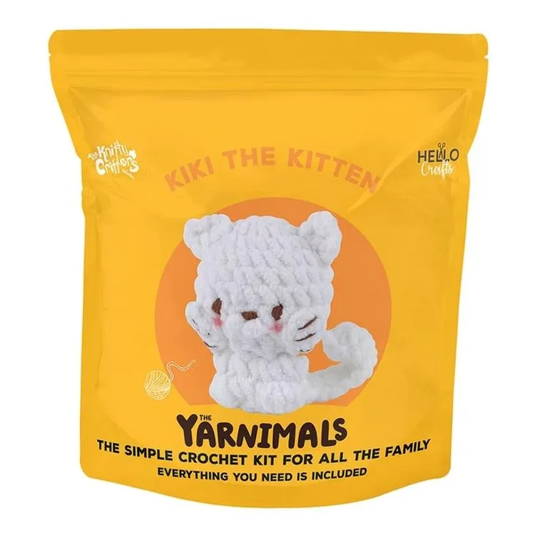 HELLO CRAFTS HC006 YARNIMALS AMIGURUMI ÖRGÜ KİTİ - KIKI THE KITTEN (1 SET)