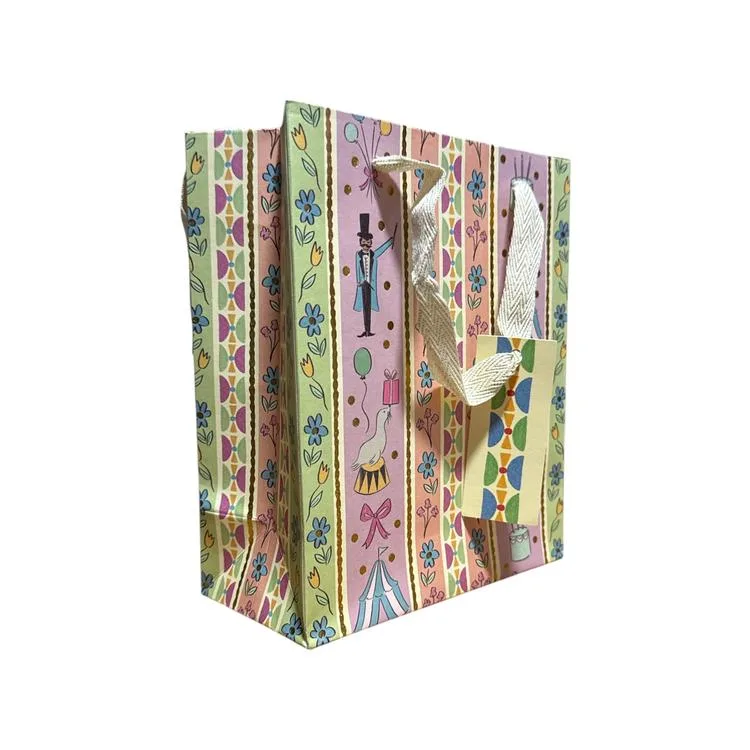 DAKS DKS 3003 DESENLİ HEDİYELİK KARTON ÇANTA NO:2 23x18x10cm - TEKLİ