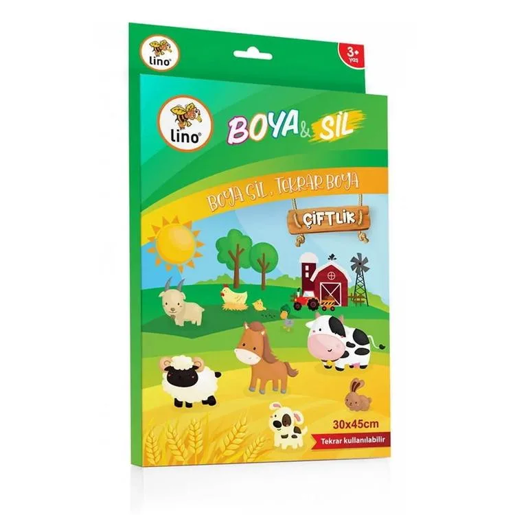 LİNO BS-2001 BOYA SİL AKTİVİTE MATI ÇİFTLİK 30X45 (SİLİNEBİLİR)