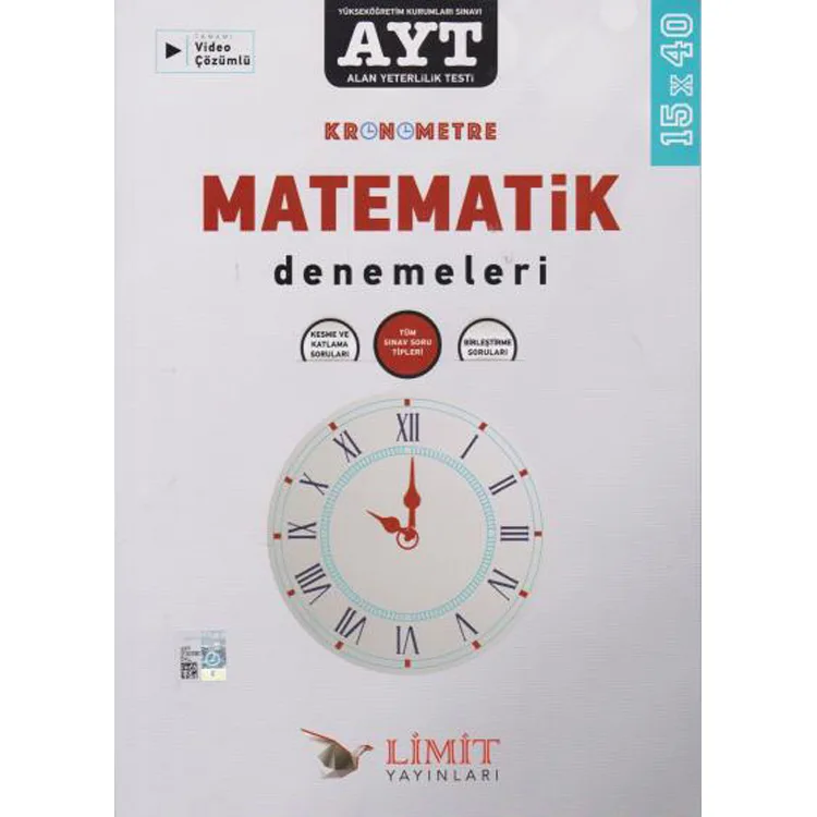 LİMİT KRONOMETRE AYT MATEMATİK 15X40 DENEME SINAVI