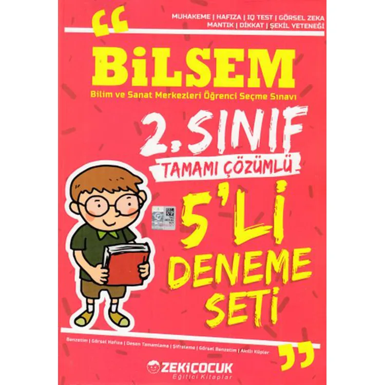 ZEKİ ÇOCUK BİLSEM 2. SINIF TAMAMI ÇÖZÜMLÜ 5'Lİ DENEME SETİ