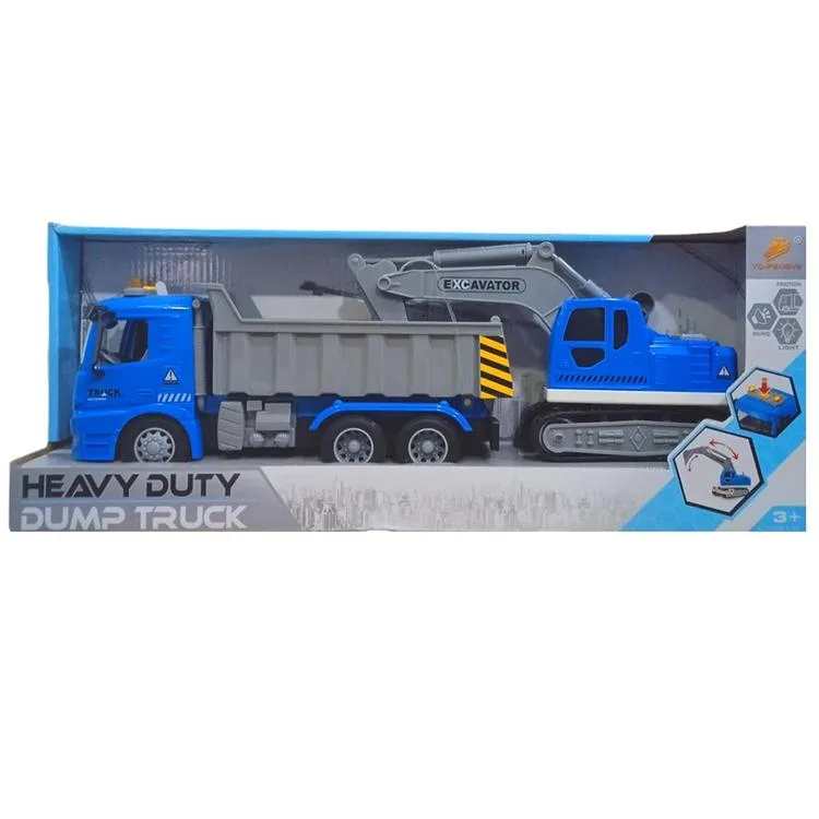 CANEM PY8810B SÜRTMELİ PİLLİ SESLİ IŞIKLI DAMPERLİ KAMYON & DOZER 3+
