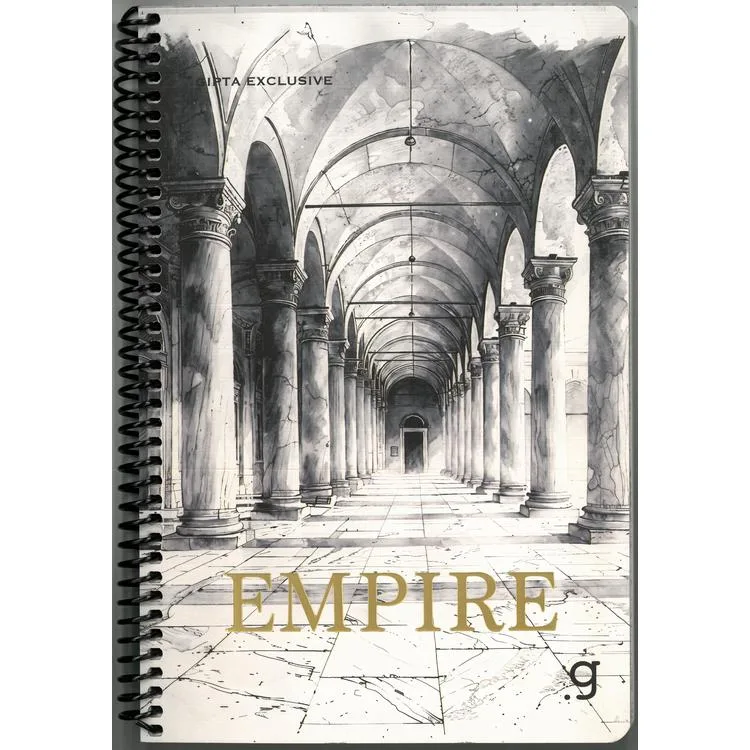 GIPTA EMPIRE SPİRALLİ LX KARTON KAPAK 17x24 80 YP. ÇİZGİLİ DEFTER 8445 - TEKLİ