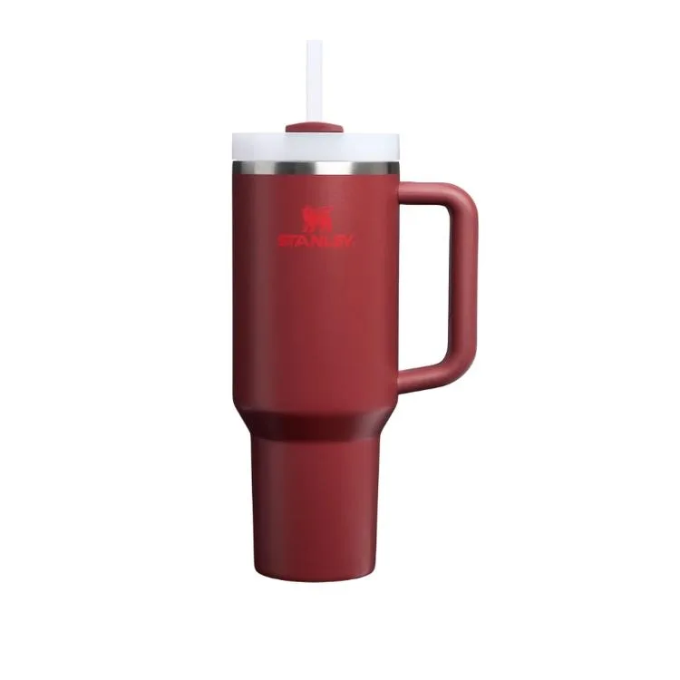 STANLEY 10-13230-066 PİPETLİ QUENCHER H2.O FLOWSTATE 1.18 L. PASLANMAZ ÇELİK TERMOS BARDAK KIZILCIK BORDO