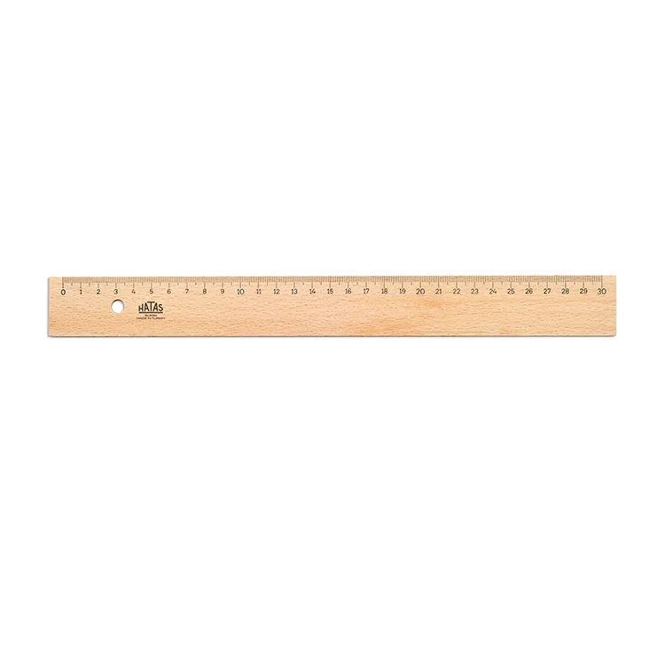 HATAS 0035 TAHTA CETVEL 30cm TAKVİYESİZ