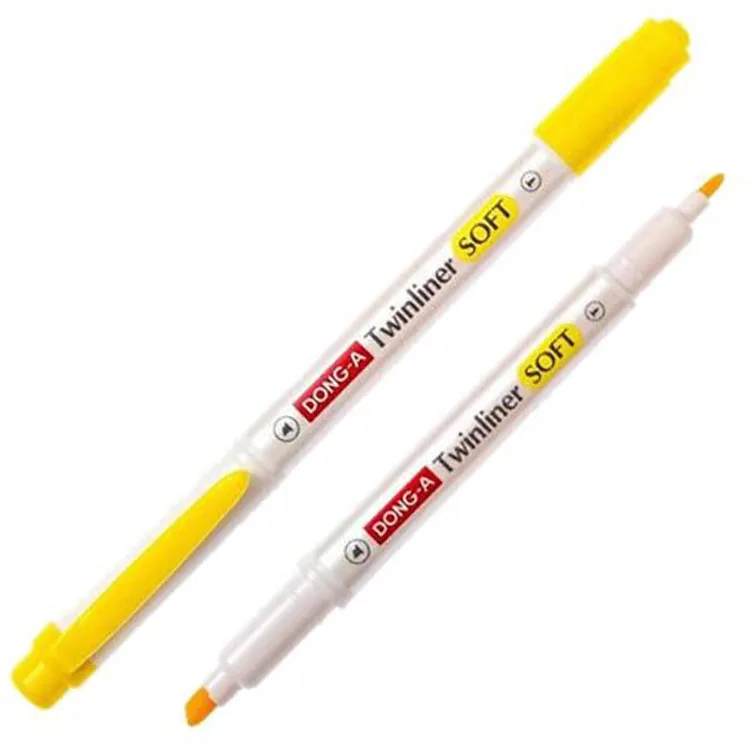 DONG-A TWINLINER SOFT FOSFORLU KALEM LİMON SARI NO:02