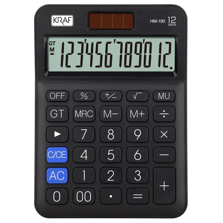 KRAF 12 HANE MASAÜSTÜ HESAP MAKİNESİ HM-190