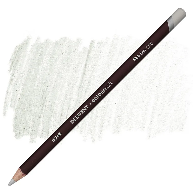 DERWENT COLOURSOFT - YUMUŞAK KURUBOYA KALEMİ- WHITE GREY C710
