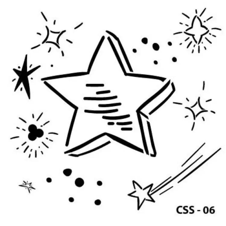 CADENCE CSS-06 STENCİL ŞABLON 25x25 - YILDIZ