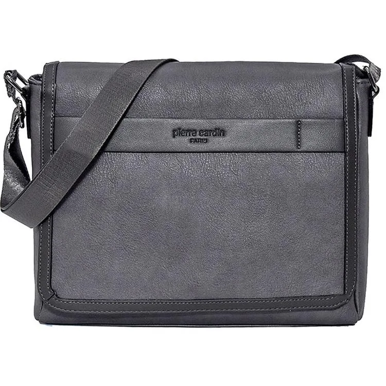 PIERRE CARDIN 01PC00112-GR AYARLANABİLİR ASKILI POSTACI PORTFÖY ÇANTA GRİ