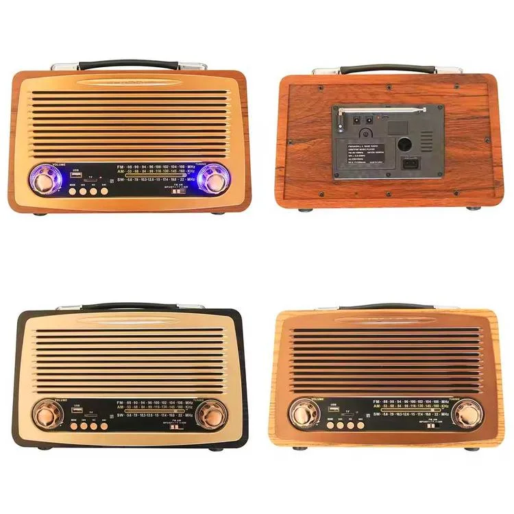 RAISENG R-3299BT AHŞAP RETRO BÜYÜK BOY BLUETOOTH BAĞLANTILI USB ŞARJLI RADYO