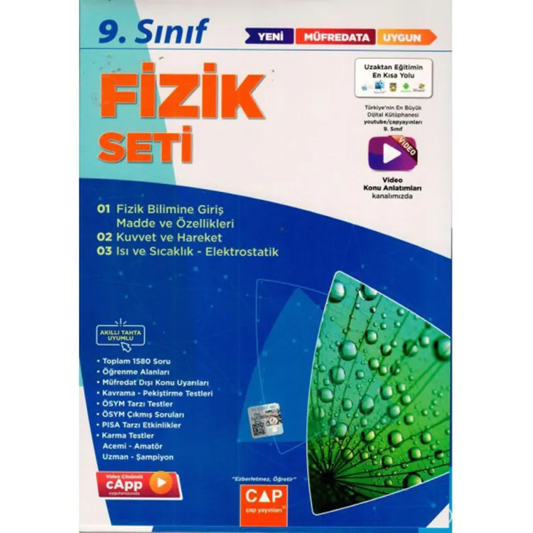 ÇAP YAYINLARI 9.SINIF ANADOLU FİZİK SETİ - 2022