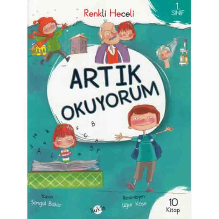 KUKLA 1. SINIF ARTIK OKUYORUM (RENKLİ HECELİ) - 10 KİTAP