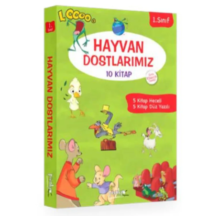PİNOKYO 1. SINIF HAYVAN DOSTLARIMIZ SERİSİ - 10 KİTAPLIK SET