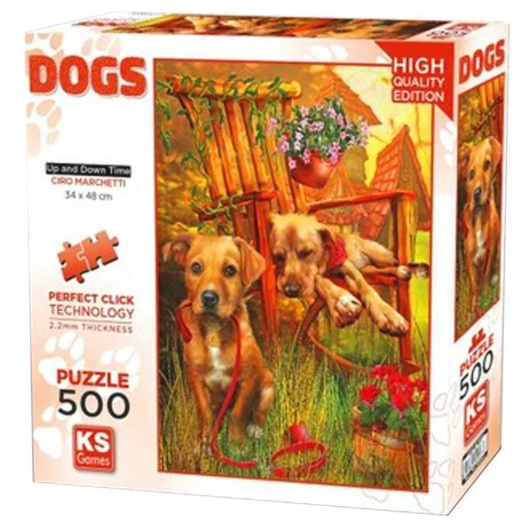 KS GAMES 20067 UP AND DOWN TIME 48x34cm YAPBOZ/PUZZLE 500 PARÇA