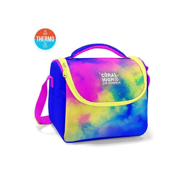 CORAL HIGH 11757 KIDS RENKLİ BATİK DESENLİ THERMO BESLENME ÇANTASI