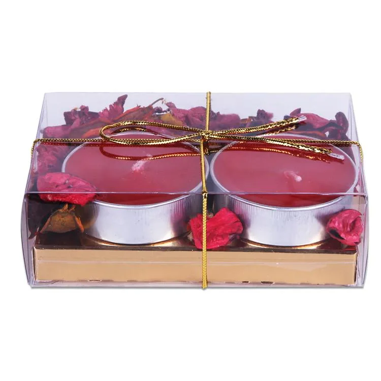 NUR MUM X-653 TEALIGHT BÜYÜK 2'Lİ KURU YAPRAKLI MUM SET 6cm