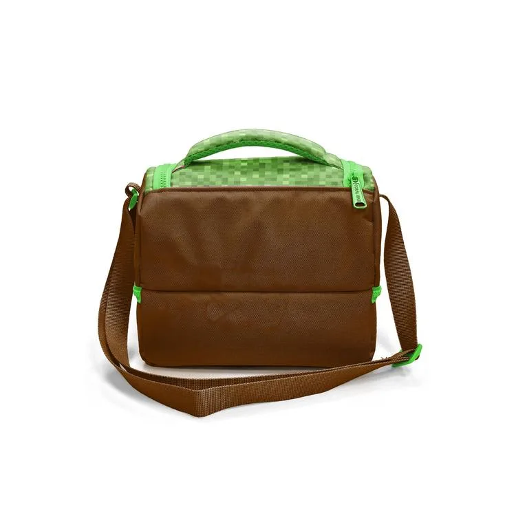 CORAL HIGH 37217 KIDS YEŞİL KAHVERENGİ HIGH CRAFT DESENLİ THERMO İKİ KATLI BESLENME ÇANTASI