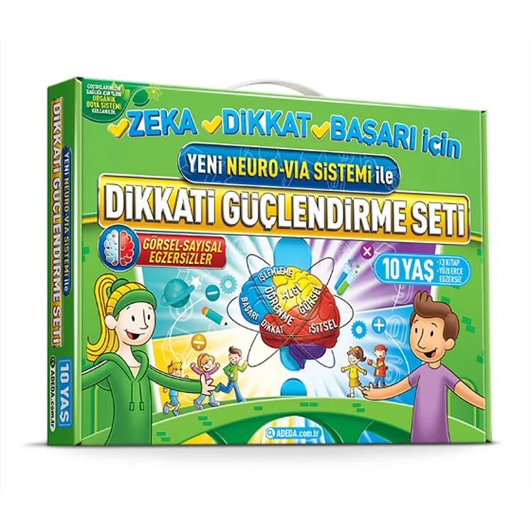 YENİ NEURO VIA SİSTEMİ İLE DİKKATİ GÜÇLENDİRME SETİ 10 YAŞ