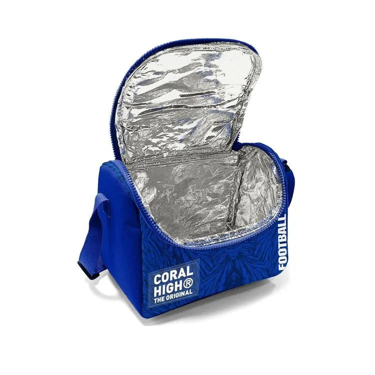 CORAL HIGH 22797 KIDS LACİVERT SAKS FUTBOL DESENLİ THERMO BESLENME ÇANTASI