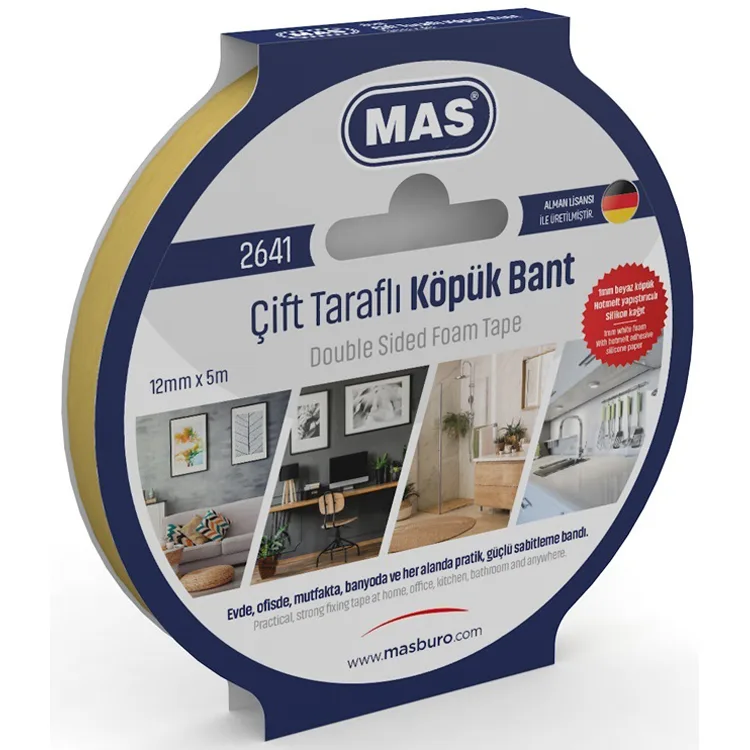 MAS 2641 ÇİFT TARAFLI KÖPÜK BANT 12mmx5m