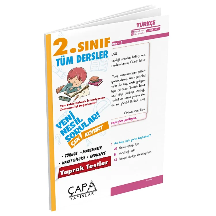 ÇAPA 2. SINIF TÜM DERSLER YAPRAK TEST