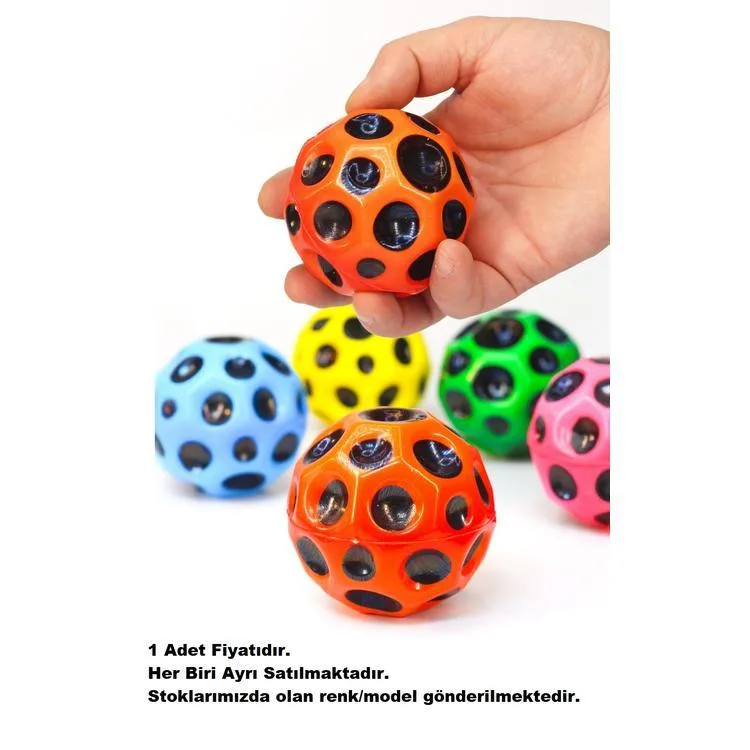 ZİZU DK2869 MOON BALL RAINBOW/CANLI RENKLER ZIPLAYAN AY TOPU (KARIŞIK RENK) 3+ TEKLİ