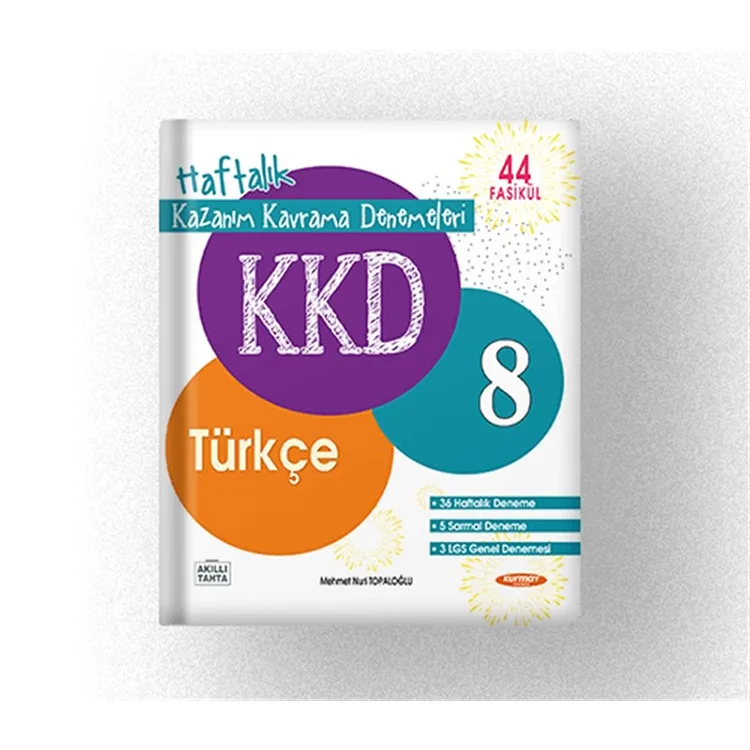 KURMAY KAZANIM KAVRAMA DENEMELERİ 8 TÜRKÇE (44 FASİKÜL)