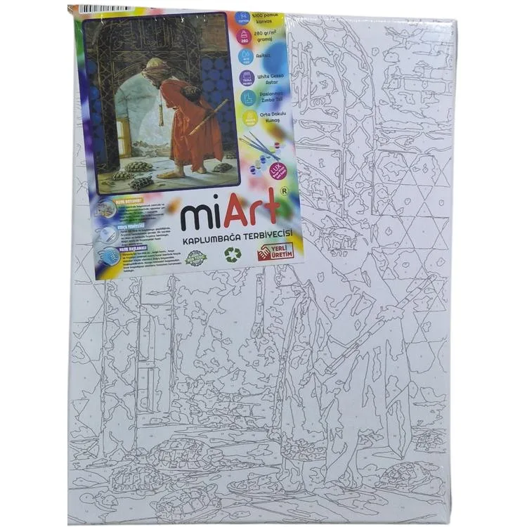 MİART MSB30426 30X40 SAYILARLA BOYAMA TUVAL - KAPLUMBAĞA TERBİYECİSİ