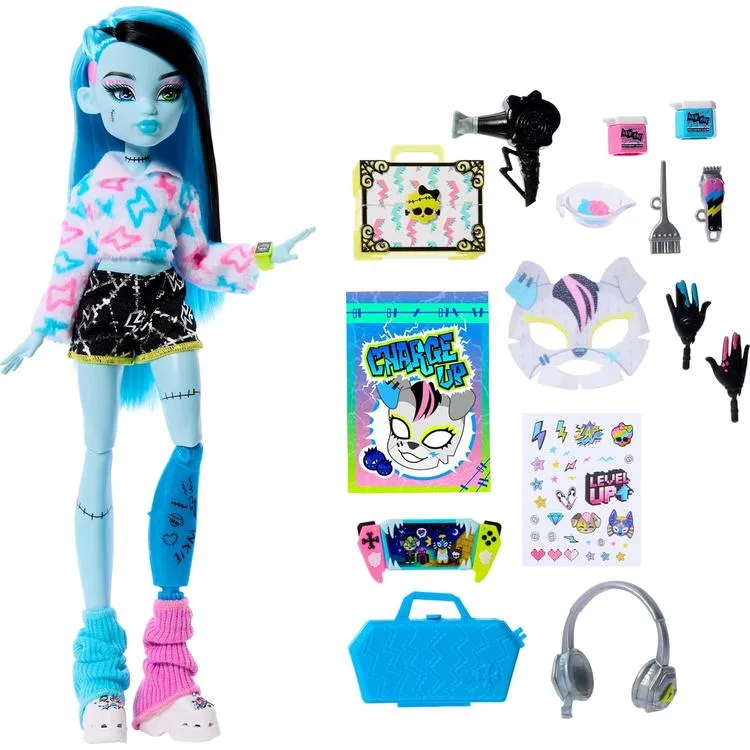MATTEL JMG72/JMG73 MONSTER HIGH GÜZELLİK SIRLARI FRANKIE STEIN OYUN SETİ 4+