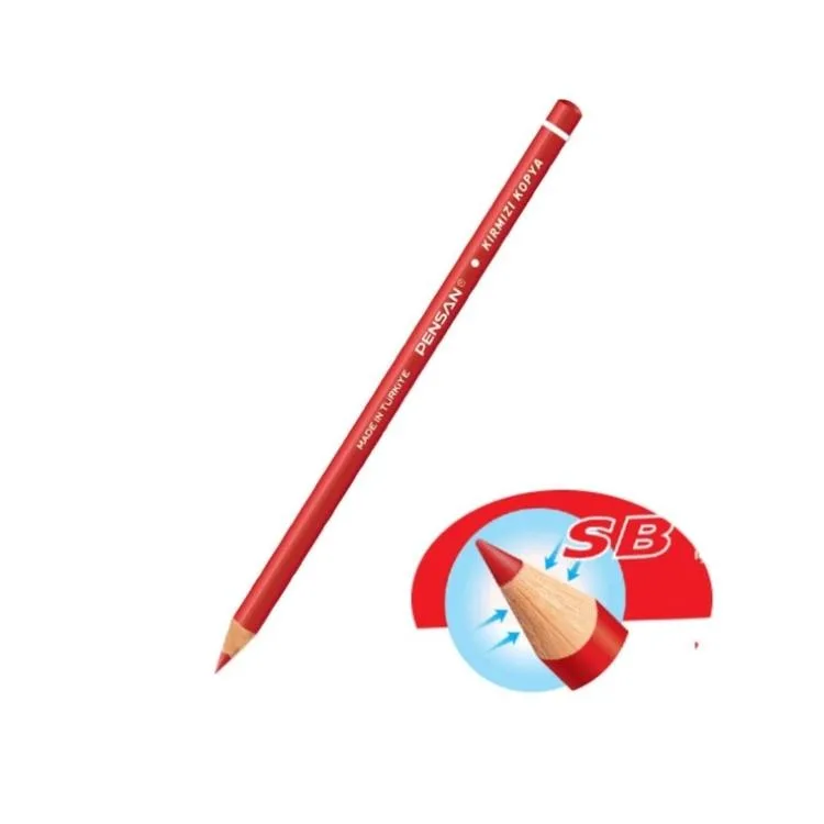 PENSAN 55510 EKONOMİK KIRMIZI KOPYA KALEMİ HB- TEKLİ