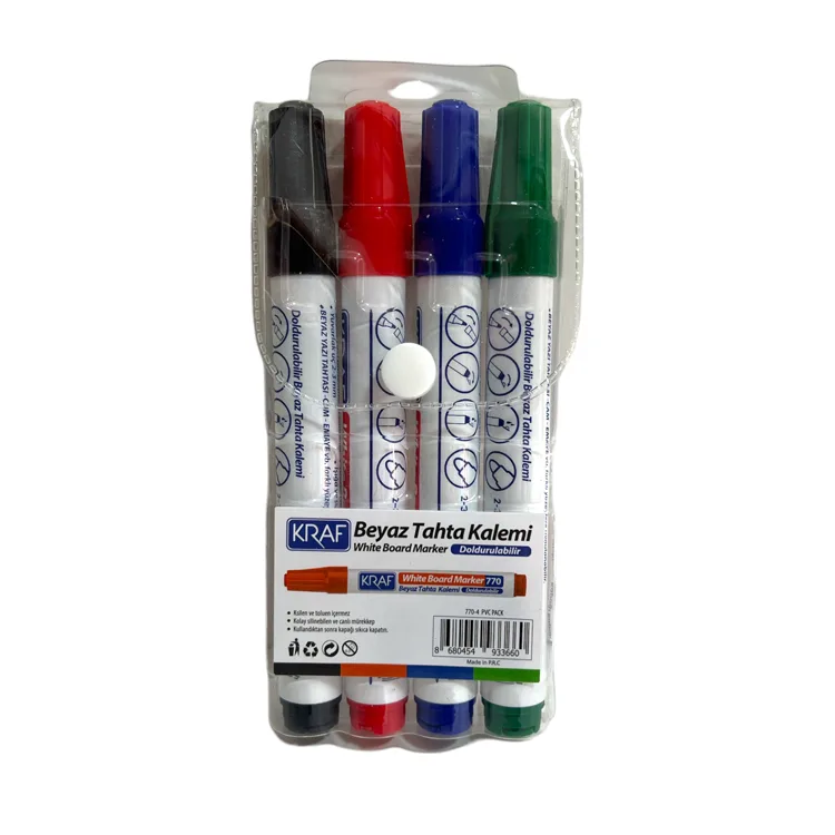 KRAF DOLDURULABİLİR TAHTA KALEMİ PVC 4'LÜ SET 770-4