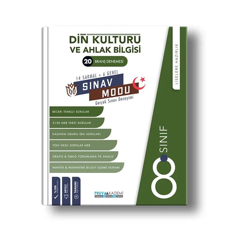 PRUVA 8. SINIF DİN KÜLTÜRÜ VE AHLAK BİLGİSİ 20'Lİ BRANŞ DENEMESİ
