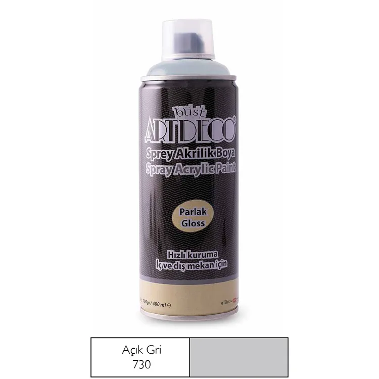 ARTDECO AKRİLİK SPREY BOYA 400 ML AÇIK GRİ 400-730