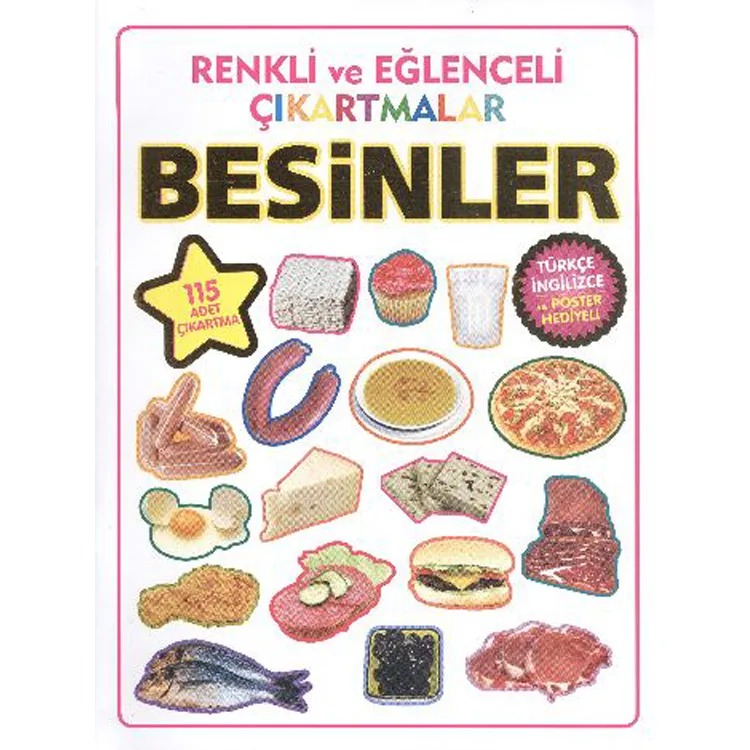 RENKLİ VE EĞLENCELİ ÇIKARTMALAR BESİNLER