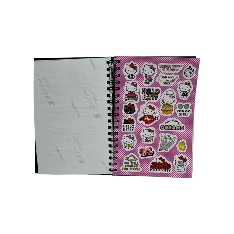 HELLO KİTTY&KUROMİ SPİRALLİ SERT KAPAK STİCKERLI PLANNER (BOOK) DEFTER