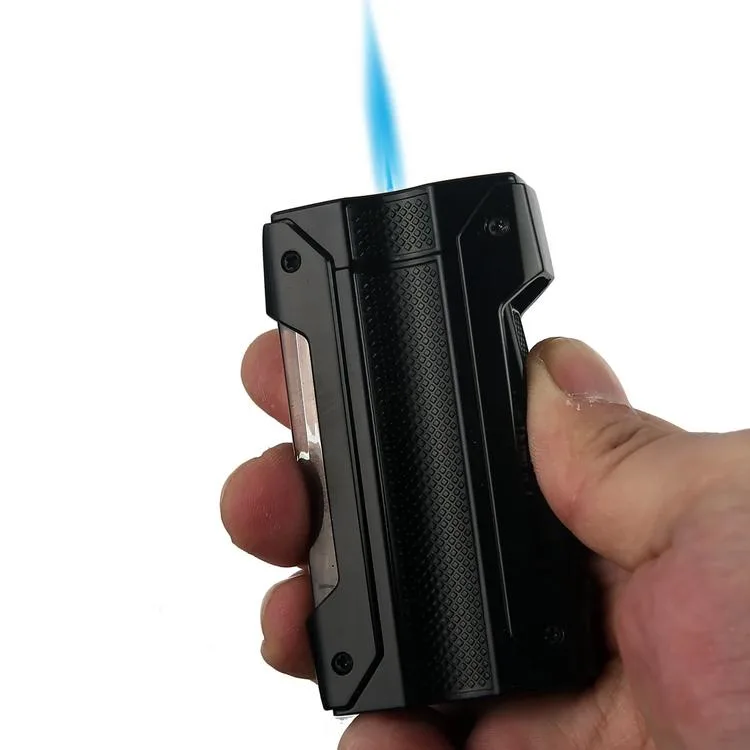QUANTORO MGM04-7 DELİCİLİ TEK TORCH – JET ALEV ÇAKMAK – KARBON YEŞİL