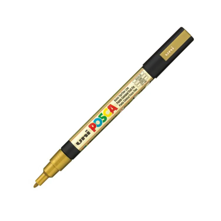 UNİ POSCA SU BAZLI POSTER MARKER 0.9-1.3 ALTIN PC-3M