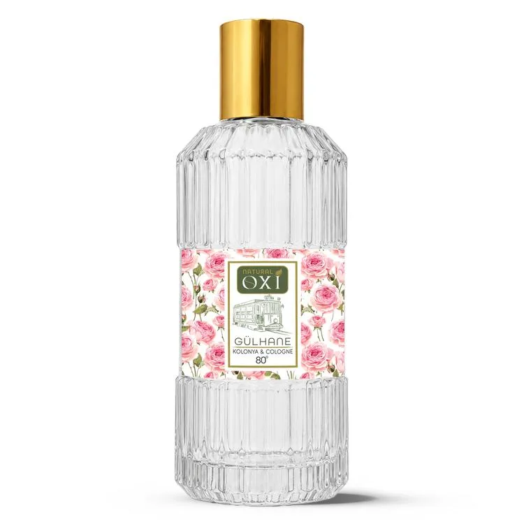 OXİ NATURAL PREMİUM 80° KOLONYA 220ML CAM ŞİŞE KUTULU - GÜLHANE