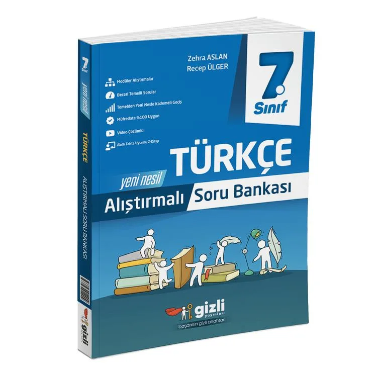 GİZLİ 7. SINIF TÜRKÇE ALIŞTIRMALI SORU BANKASI - 2025 MÜFREDAT