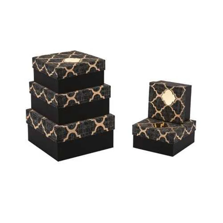 GIPTA SPEC BLACK KARE HEDİYE KUTUSU BX1750 B 135X135X75mm