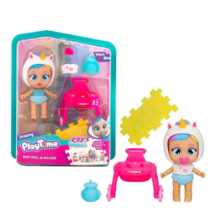 CRY BABIES PLAY TIME MİNİ BEBEK VE YÜRÜTEÇ -923218