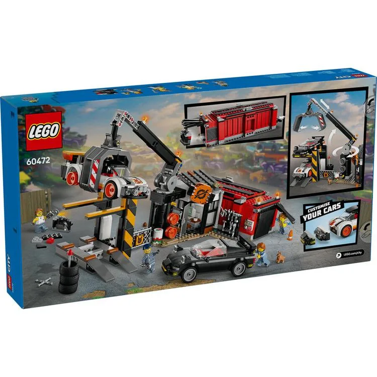 LEGO CITY 60472 HURDALIK VE ARABALAR 871 PARÇA 7+